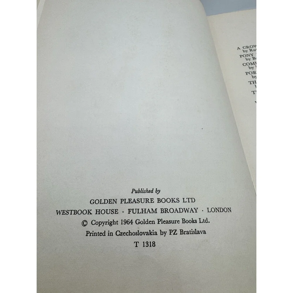 Book of Girls' Stories - 1964 Golden Pleasure Books 1st Edition - HC/DJ